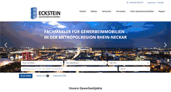 Desktop Screenshot of eckstein-immobilien.de