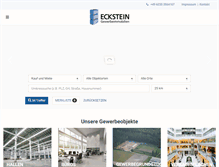 Tablet Screenshot of eckstein-immobilien.de